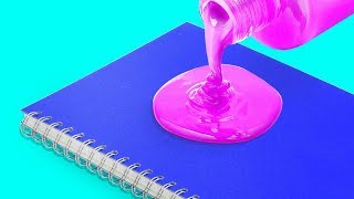 10 IDEAS COLORIDAS PARA CUADERNOS QUE PUEDES HACER TÚ MISMO [upl. by Einahpetse]