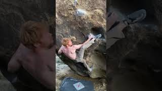 Achilles Heal V11 First Ascent Fairview Mountain Mojave Desert CA [upl. by Schuman]