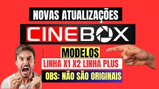 NOVAS ATUALIZAÇÕES RECEPTORES CINEBOX FANTASIA LINHA X1 X2 E LINHA PLUS 08022024 [upl. by Jamieson]