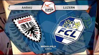 Fc Aarau vs Fc Luzern 010317 [upl. by Onaicilef]