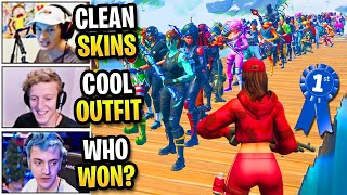 Streamers Host EPIC 100 Player SOLO Skin Contest in Fortnite [upl. by Berenice]