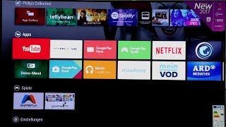 Philips 55POS9002 OLED TV mit Ambilight 4K UHD Demo Android TV 2017 [upl. by Nuahsor]