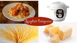 Recette de la sauce Bolognaise avec le cookéo de Moulinex facile [upl. by Williamsen]