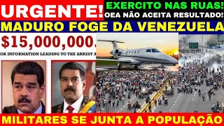 URGENTE MADURO ACABA DE FUGIR DA VENEZUELA MILITARES SE UNEM AO POVO NAS RUAS CONTRA DITADURA [upl. by Naej680]