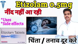 etizolam 05 tablet etizolam tablets 025 mg uses in hindi etizolam and propranolol tablet [upl. by Odlawso838]