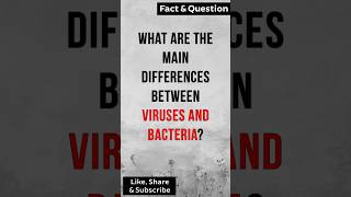 What Are the Main Differences Between Viruses and Bacteria [upl. by Nnylav758]