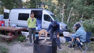 Get Away Trip from the heat Rock Creek lake East Fork campground Eastern Sierra travel outdoor [upl. by Kerrill44]