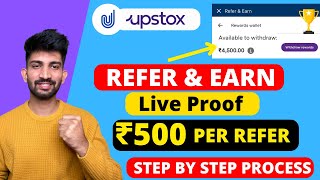 How to Refer and Earn in Upstox  ₹500 per Refer in Upstox [upl. by Harbert]