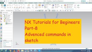 NX tutorial for beginners part  8 Auto dimension  auto constrain inferred constrain [upl. by Idok]