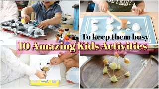 10 Simple Amazing KIDS ACTIVITY IDEAS to keep them entertained  2 years CHILDREN ACTIVITIES [upl. by Ethe]