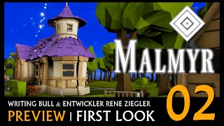 Preview Lets Play Malmyr  mit Entwickler 02 Deutsch [upl. by Nurat352]