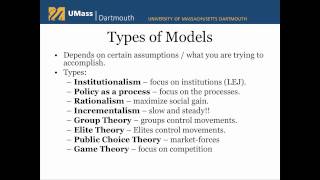 Public Policy Models [upl. by Noell]