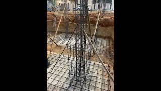 Footings reinforcement Pedestal footing shuttering shorts [upl. by Midge]