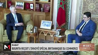 Rabat  Bourita reçoit l´envoyé spécial britannique du commerce [upl. by Nevsa]