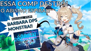 BARBARA DPS É REAL QUE COMP ABSURDA  GENSHIN IMPACT [upl. by Zuzana]