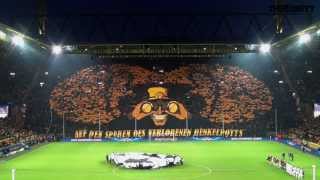 Borussia Dortmund  Malaga CF CHOREO Champions League [upl. by Peltier]