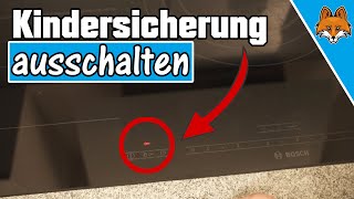 Kindersicherung am Herd ausschalten amp einschalten  Anleitung ⚡️ [upl. by Alakam]