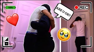 CRYING W DOOR LOCKED PRANK ON JAYSHAUN🥹 HE CALLED MY MOM😭❤️ he really cares🤍 [upl. by Josh]