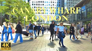 London walking tour around Canary Wharf  Bank Street [upl. by Luane]