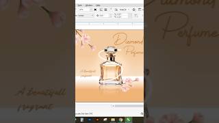 perfume bottle manipulation designe manipulation graphicdesign coreldrawtutorial [upl. by Ognimod245]