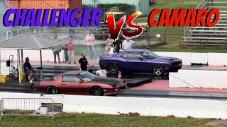 Challenger VS Camaro Drag Race [upl. by Askari]