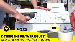 Detergent Drawer Problems in a Washing Machine Diagnosis amp Fixes [upl. by Pinter]