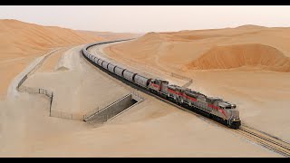 Etihad Rail  THE GULF RAILWAY 250BN Desert Transport Project  TOUR TECH MARVELS [upl. by Arodoet]