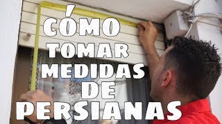 Cómo tomar MEDIDAS de PERSIANA para poner ALUMINO o PVC [upl. by Rhiana]