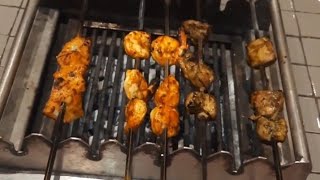 Barbeque Nation unlimited barbeque prawns fish chicken etc with regular non veg buffet [upl. by Enyluqcaj]