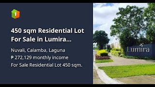 450 sqm Residential Lot For Sale in Lumira Nuvali Calamba Laguna [upl. by Niai]