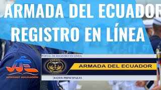 ESPECIALISTAS ARMADA  REGISTRO EN LÍNEA [upl. by Leunamnauj]