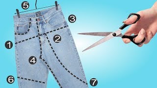 7 IDEIAS DE TRANSFORMAÃ‡ÃƒO DE CALÃ‡A JEANS  IDEIAS INCRÃVEIS COM JEANS  IDER ALVES [upl. by Clemens]