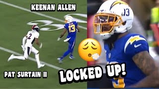 Keenan Allen ‘LOCKED UP’ Vs Pat Surtain II 🔥🔒 WR Vs CB Broncos Vs Chargers 2023 highlights [upl. by Akimik559]