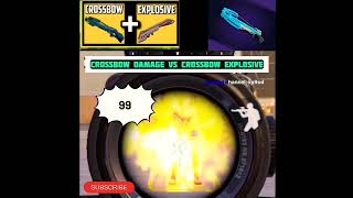 crossbow damage vs crossbow explosivecrossbow vs explosive pubgmobile pubgshort bgmishorts [upl. by Emolas]