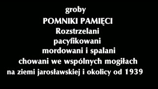 Pomniki i tablice pamięci ziemi jarosławskiej [upl. by Aurelia165]