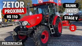 ZETOR PROXIMA 110 HS STAGE V  co nowego  porównanie z Stage IIIB  Prezentacja  test ciągnika [upl. by Gnurt53]