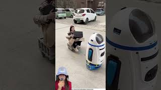 ROBOT BAIK JASA ANGKUT KOPER CEMILAN NAIK SAJA GRATIS ⁉️shorts funny dubbing [upl. by Nylanej]