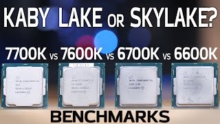 Kaby Lake vs Skylake Benchmarks 7600K and 7700K vs 6600K and 6700K [upl. by Ecnerol946]