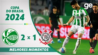 JUVENTUDE 2 X 1 CORINTHIANS  MELHORES MOMENTOS  QUARTAS DE FINAL COPA DO BRASIL  geglobo [upl. by Felizio210]