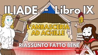 ILIADE Libro IX L’ambasceria ad Achille – RIASSUNTO FATTO BENE [upl. by Vanda]