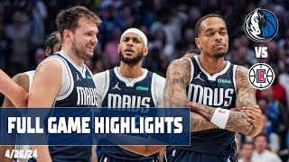 Dallas Mavericks Team Highlights vs LA Clippers  42624 [upl. by Uahsoj]