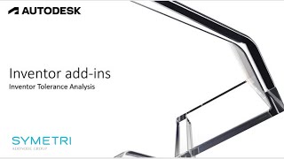 Autodesk Inventor addins Tolerance Analysis [upl. by Seroka]
