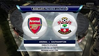 Arsenal FC vs Southampton FC  03122014  Barclays Premier League  FIFA 15 [upl. by Imekawulo]