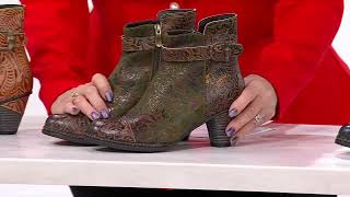 LArtiste by Spring Step Heeled Ankle Boots  Antilles on QVC [upl. by Clint]