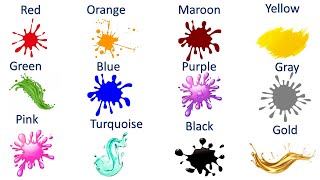 Colors Vocabulary For Beginners  Colours Names For Beginners  Learn English [upl. by Gyasi]