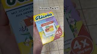 Riesen Packung Ricola ricola food süßigkeiten sweet health bigger voice youtubeshorts [upl. by Nahsor]