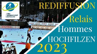 BIATHLON 2023 RELAIS HOMMES HOCHFILZEN 2023 [upl. by Nevag]