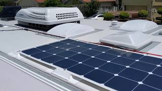 Lance 1575  Flexible Solar Panels installed on roof [upl. by Virgina]