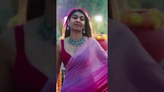 Colourful georgette saree draping dance fashion [upl. by Erie783]