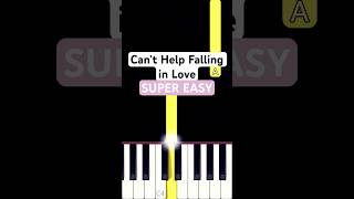 Can’t Help Falling In Love 💘 SUPER EASY Piano Tutorial  piano pianotutorial elvispresley [upl. by Lebbie852]